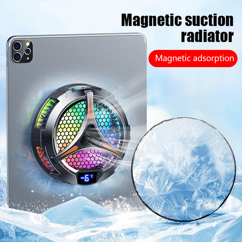 Cooling Stand Tablet - X42 พัดลมโทรศัพท์ Magnetic Cooler สําหรับแท็บเล็ตเฉพาะพร้อมแท็บเล็ตแล็ปท็อปอลูมิเนียมขาตั้งหม้อน้ํา peltier