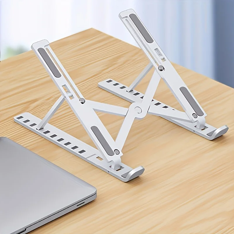 Cooling Stand Tablet - ขาตั้งปรับความสูงได้ ช่วยระบายความร้อน ทำจากพลาสติก สำหรับโต๊ะคอมพิวเตอร์ ขาตั้งแล็ปท็อปแบบพกพา ที่วางโน้ตบุ๊กแบบพับได้