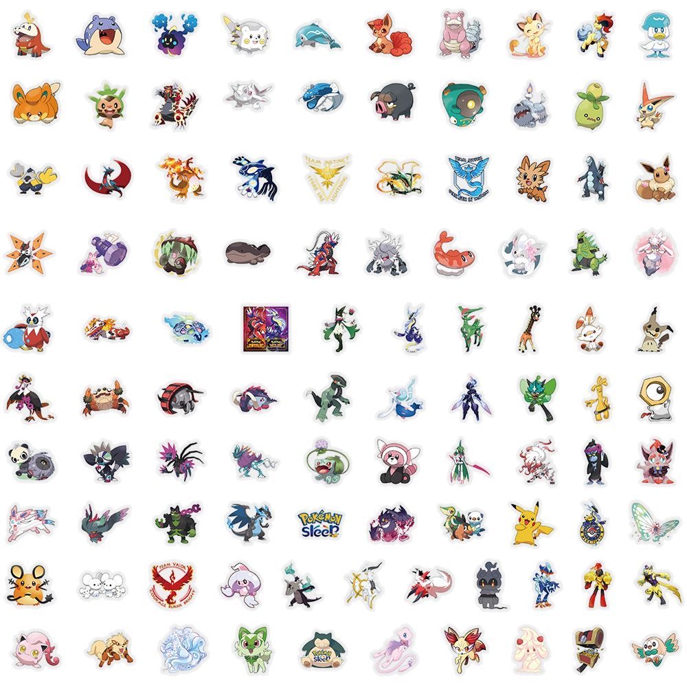 สติ๊กเกอร์โปเกมอน 100 ชิ้น ลาย - Tablet Cute Accessories บทวิจารณ์และราคา