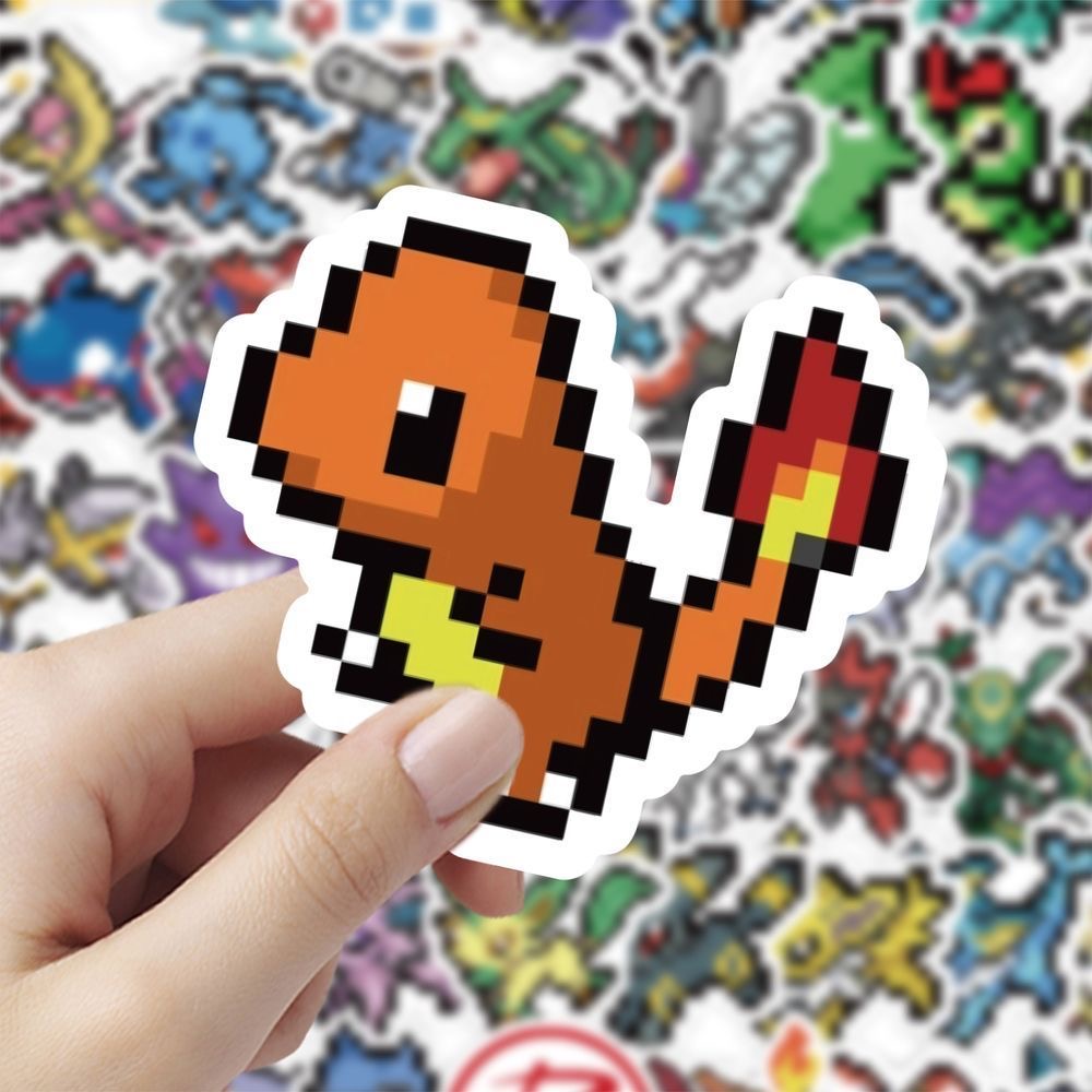 สติกเกอร์โปเกมอนพิกเซล 60 ชิ้น - Tablet Cute Accessories บทวิจารณ์และราคา