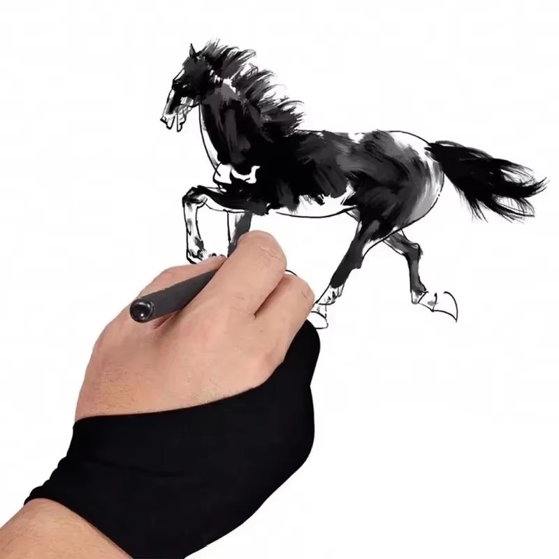 ถุงมือวาดภาพแบบสองนิ้ว ป้องกัน - Drawing Glove Artist บทวิจารณ์และราคา