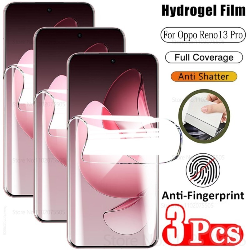 3แพ็คเต็มรูปแบบHydrogelฟิล์มป้ - Oppo Reno 12 บทวิจารณ์และราคา