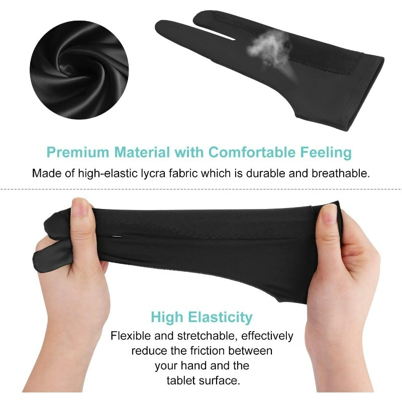 อะคริลิคไฟเบอร์ Anti-touch ถุง - Drawing Glove Artist บทวิจารณ์และราคา