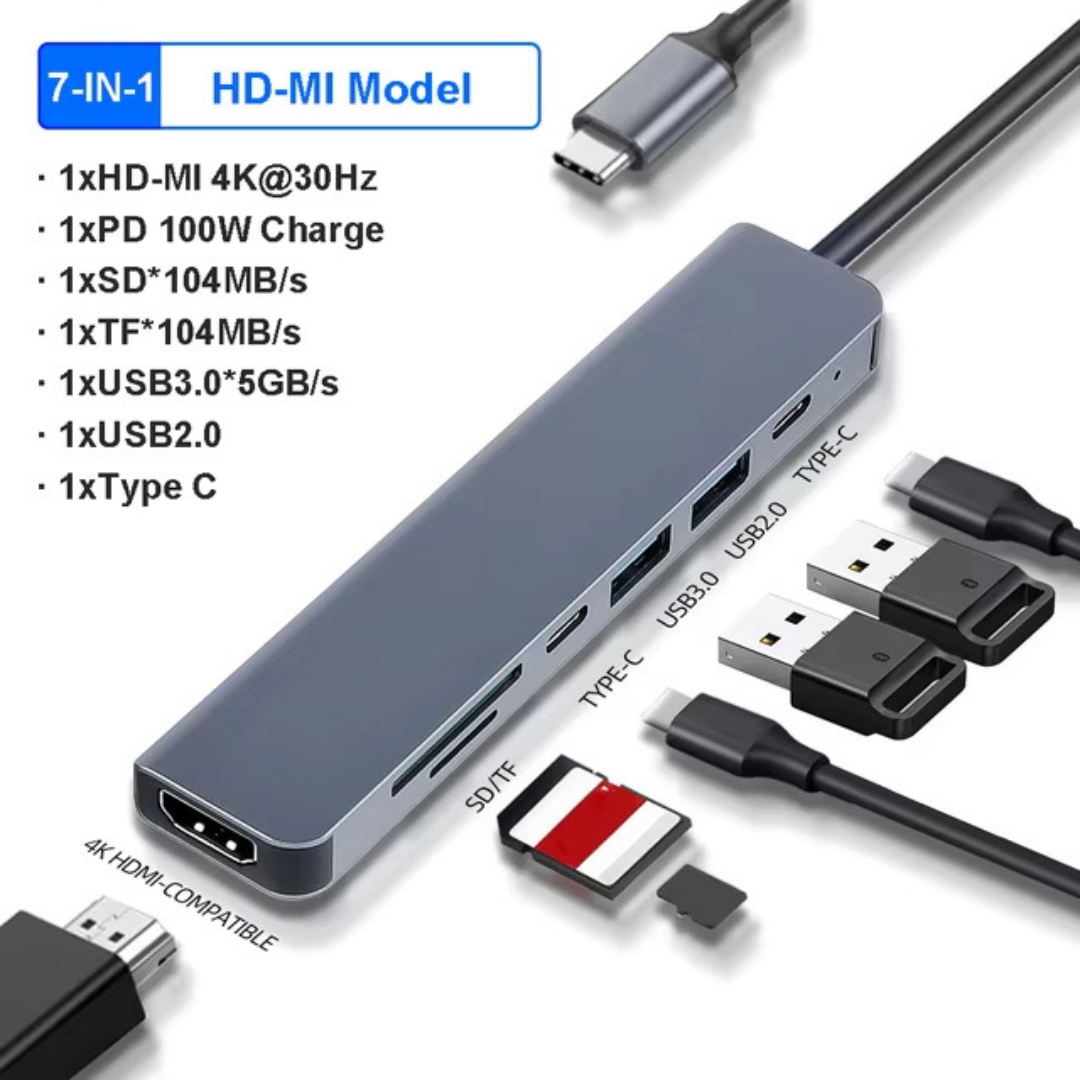 4/7/8/11in1 Docking Hub 4K USB - Usb Hub Type C บทวิจารณ์และราคา