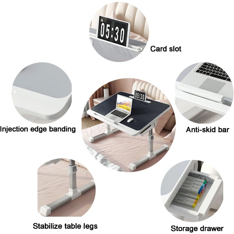 เตียงแล็ปท็อปโต๊ะถาดเตียงแล็ปท - Tablet Lap Desk บทวิจารณ์และราคา