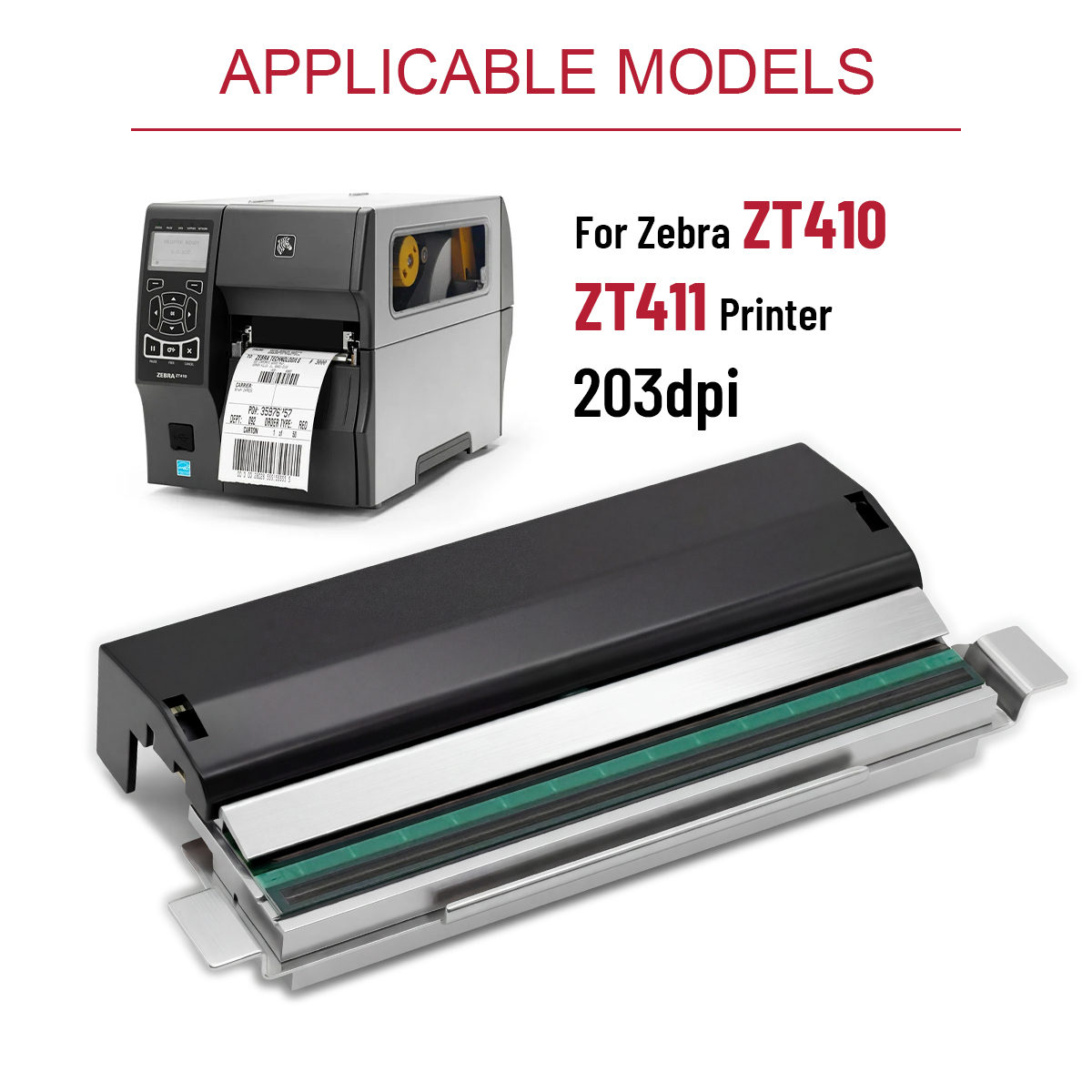 203dpi หัวพิมพ์ความร้อนสำหรับซ - Zebra Tablet Accessories บทวิจารณ์และราคา