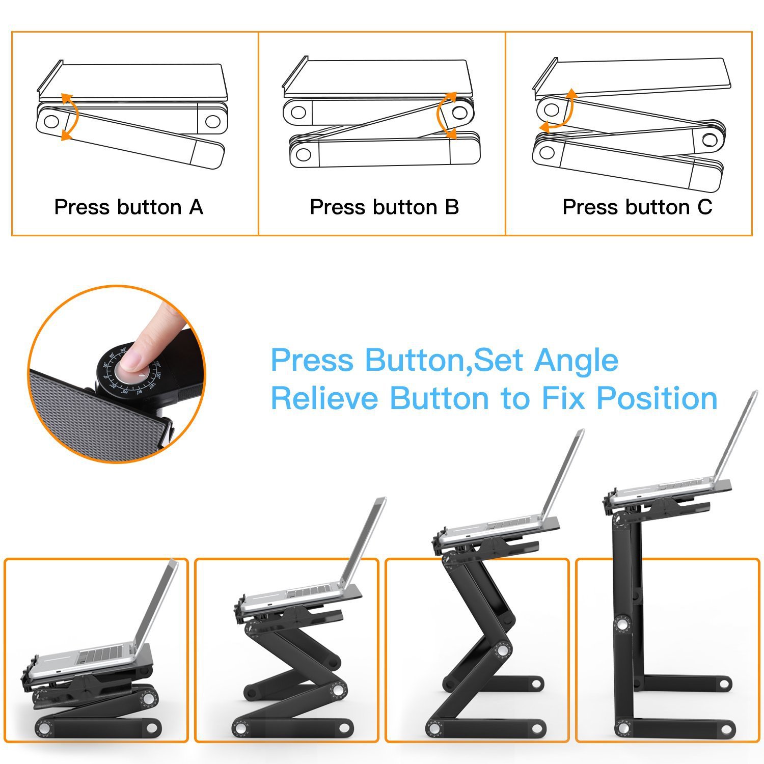 โต๊ะวางแล็ปท็อปอลูมิเนียมอัลลอ - Tablet Lap Desk บทวิจารณ์และราคา